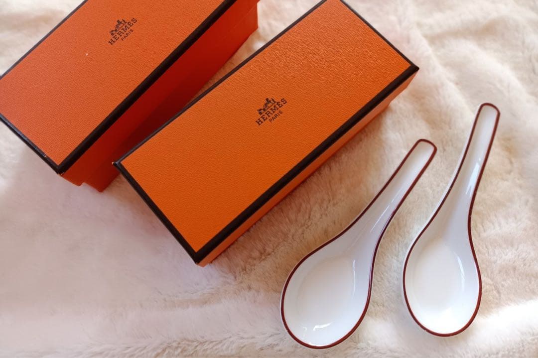 HERMES エルメス　レンゲ 2本セット リズム