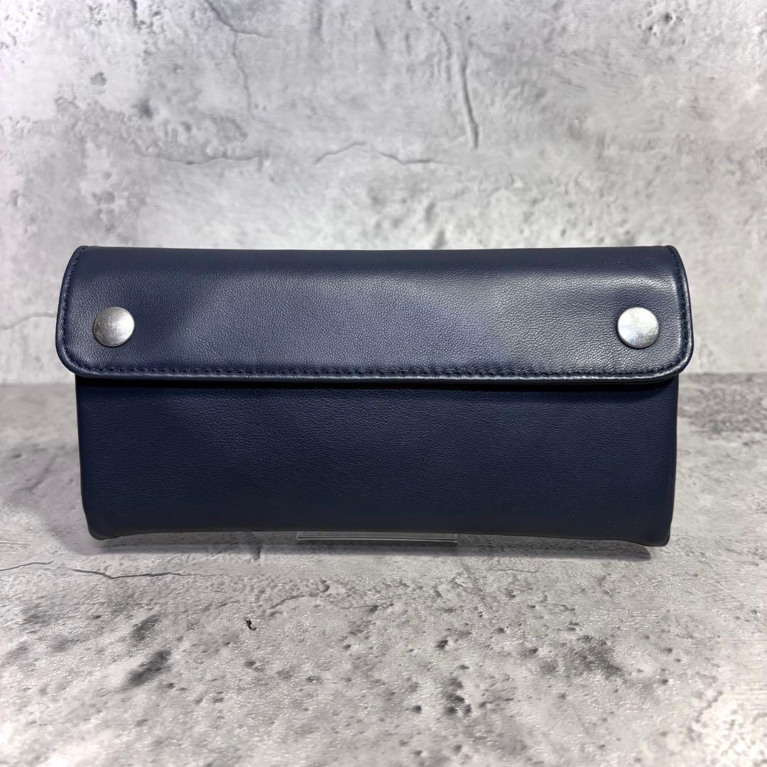 【sfk！】PORTER ポーター クラスト フラップ長財布 ネイビー