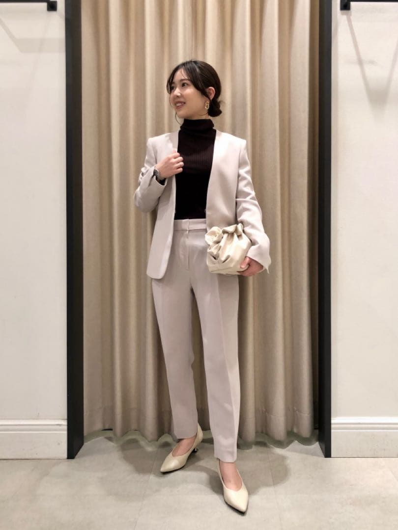 プラステ　トリアセブレンド　ジャケットパンツセット　ベージュ