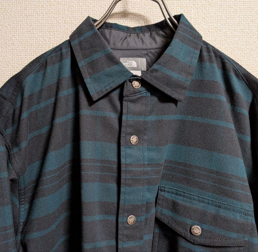 THE NORTH FACE ロングスリーブ ストレッチ フランネルシャツ Ｌ