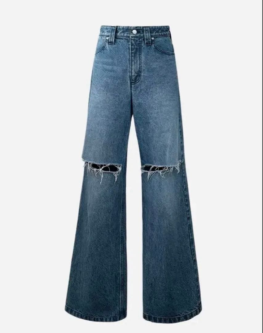 【美品】シェリエ　OKAYAMA Crash flare denim