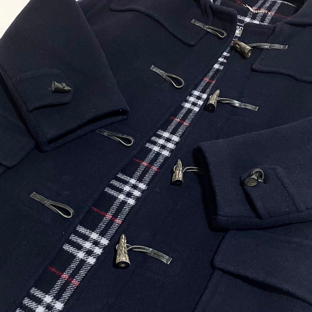 Burberrys バーバリー ダッフルコート ノバチェック ネイビー XL