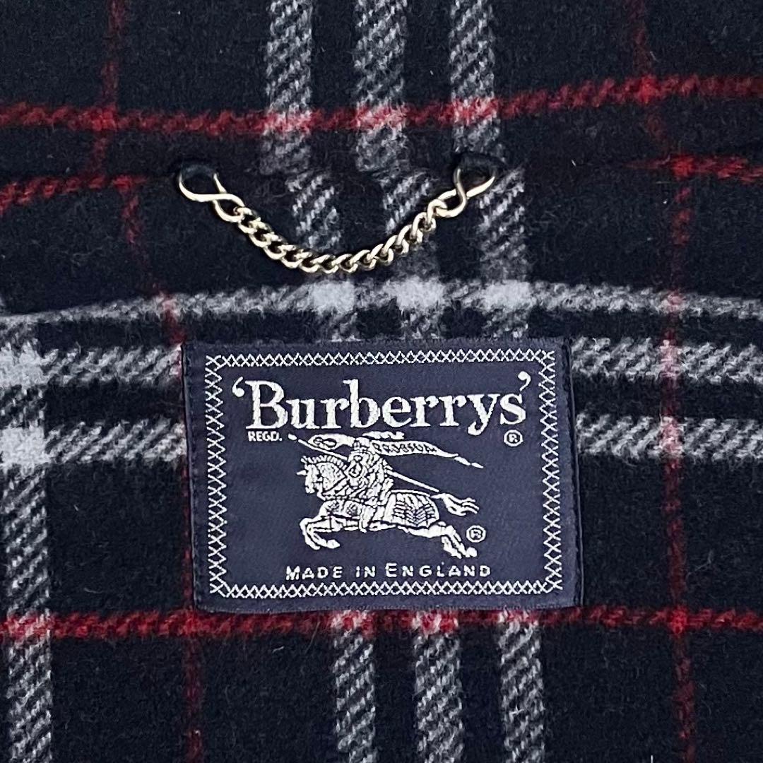 Burberrys バーバリー ダッフルコート ノバチェック ネイビー XL