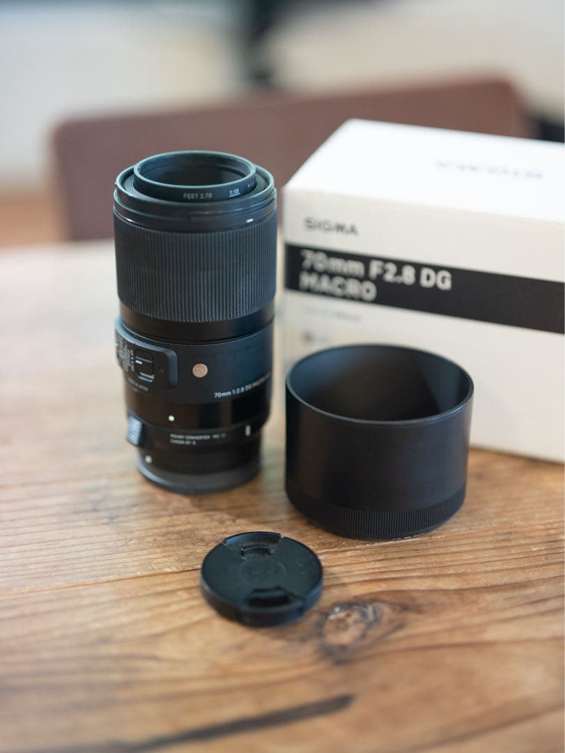 中古　SIGMA 70mm F2.8 DG MACRO レンズ