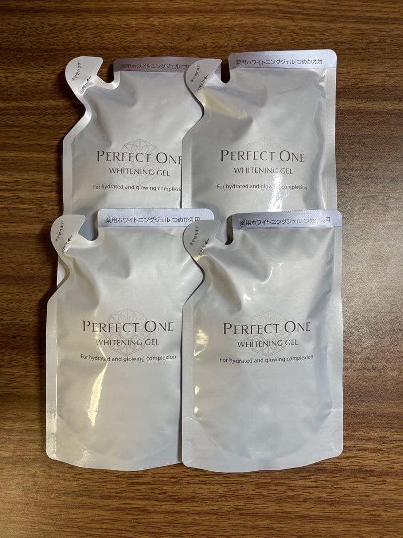 4個 パーフェクトワン 薬用ホワイトニングジェル 75g 詰め替え つめかえ