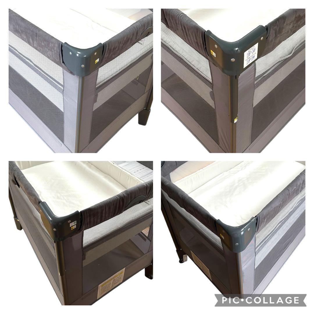 美品　アップリカ　ココネル　エアー　プラス　ベビーベッド　ベビーサークル