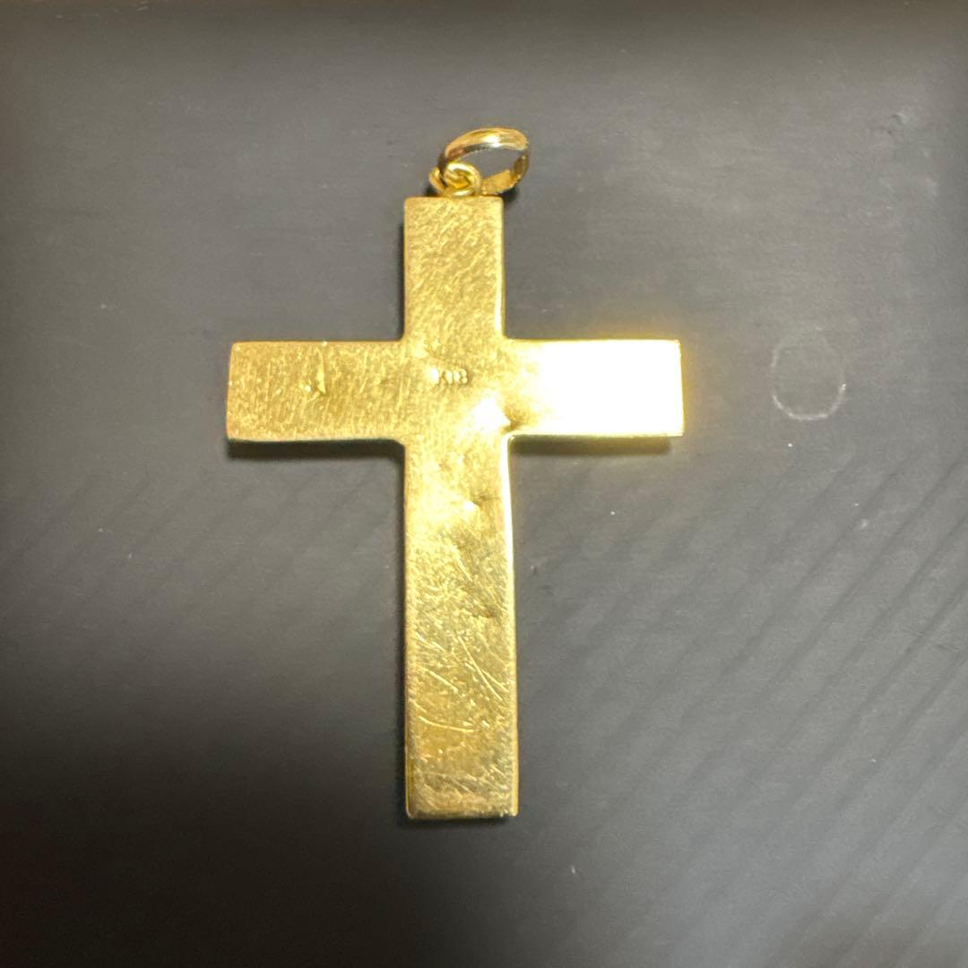 暴れん棒将軍 　K18ゴールド 十字架 ネックレス 2g