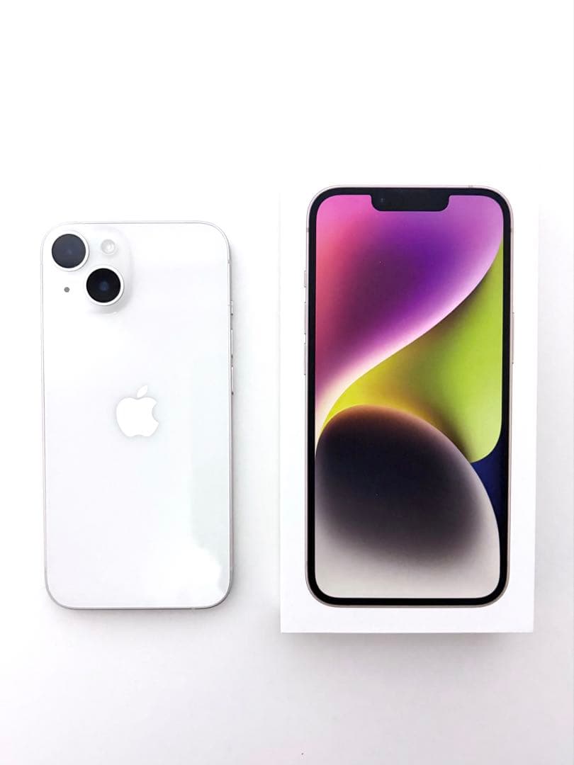 Apple iphone14 128GB スターライト 87% SIMフリー