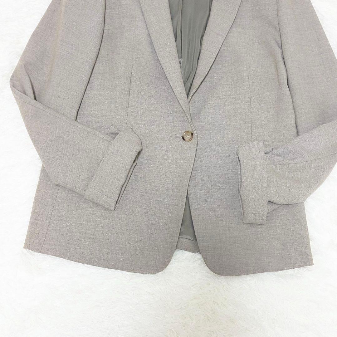 美品✨グリーンレーベルリラクシング　洗えるパンツスーツ　セットアップ　グレージュ