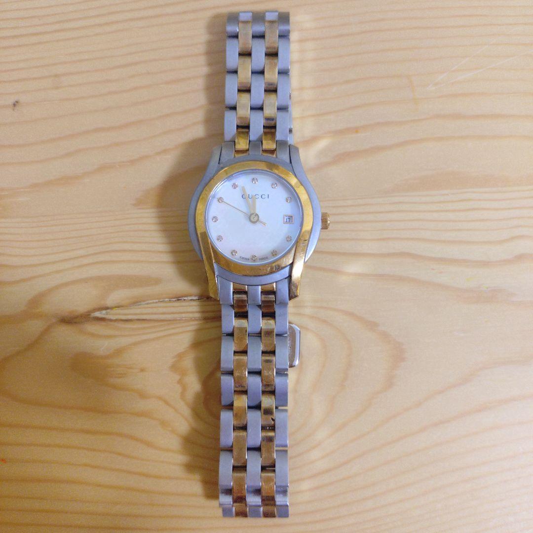 GUCCI クォーツ時計 シルバー/ゴールド