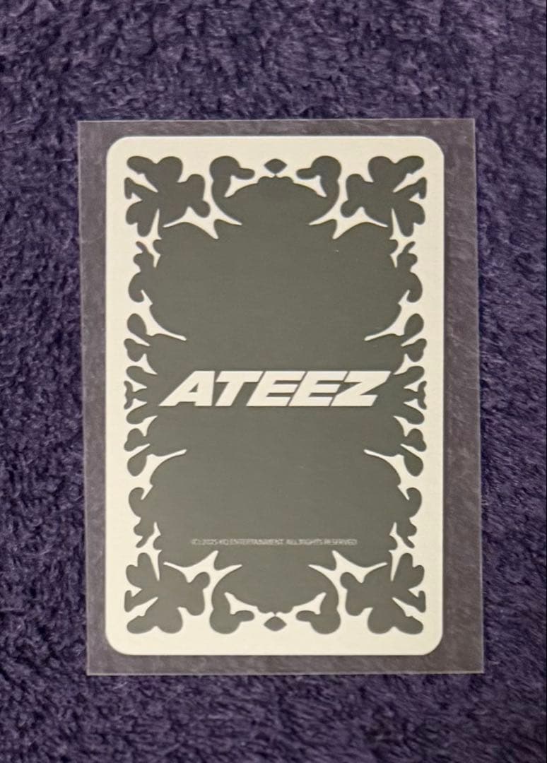 ATEEZ ネイルシール　GELNAIL トレカ　black ver.ホンジュン