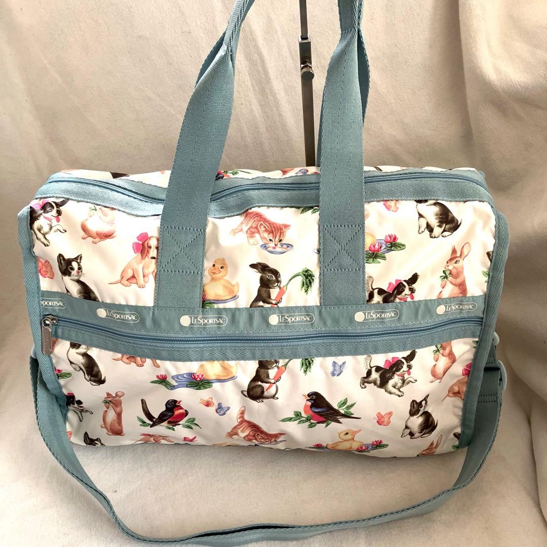 【美品】レスポートサック 35周年記念 日本限定 ストーリーブック柄 ボストン