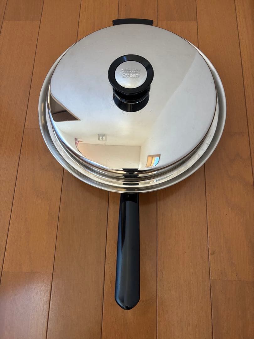 アムウェイ　大フライパン蓋付き 18/8ステンレス　IH対応