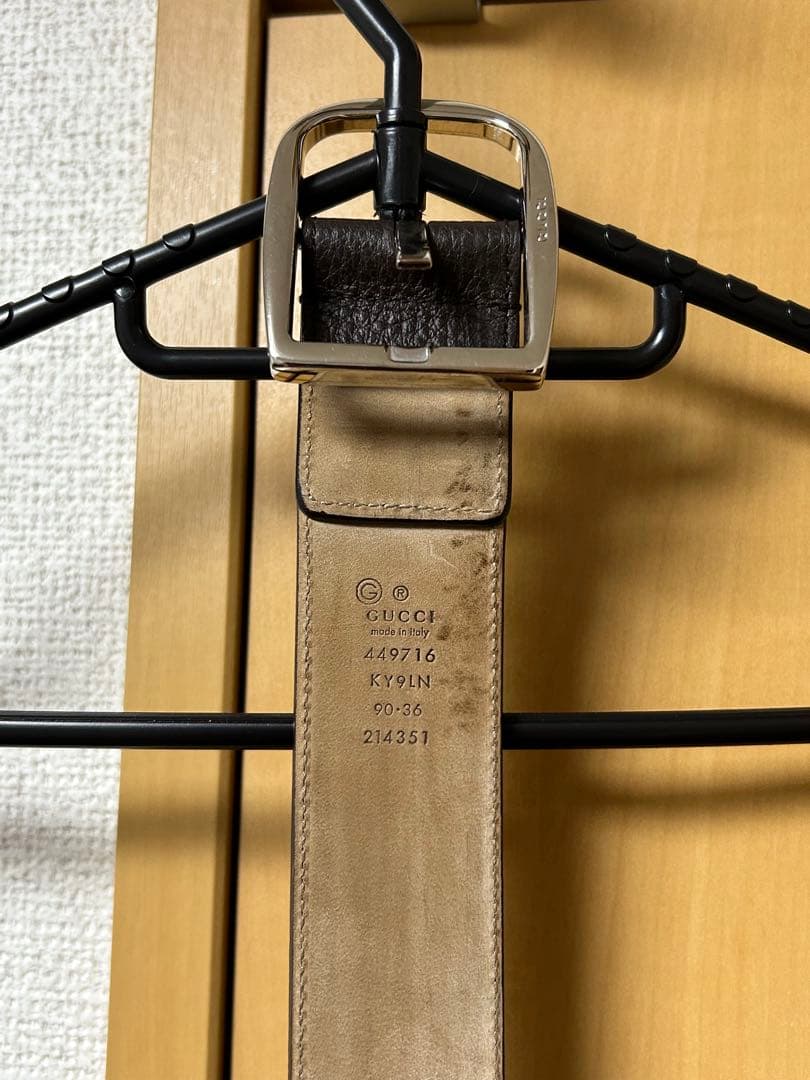 信也 Gucci グッチGGベルト 90サイズ