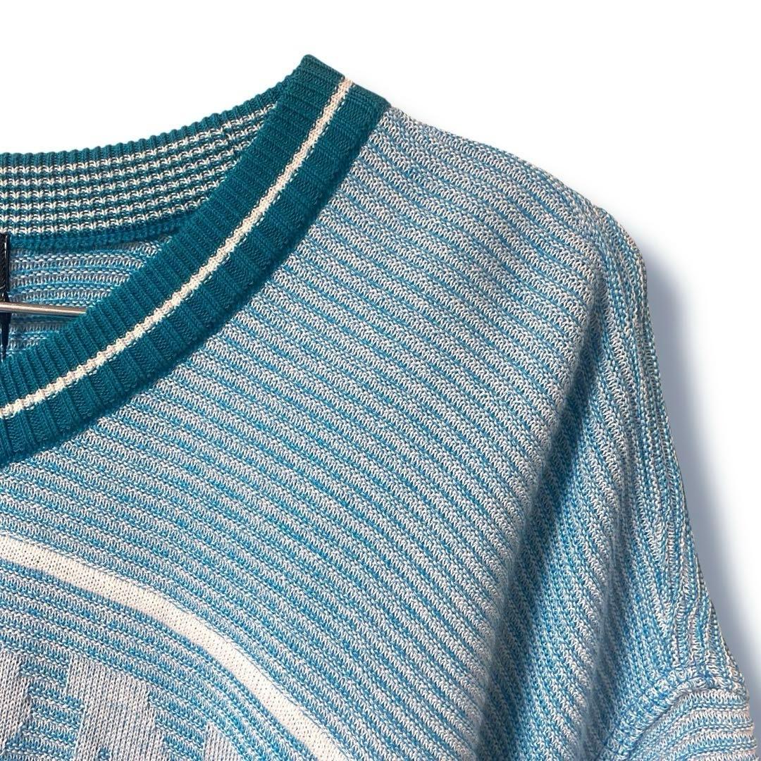 【BARNI VARNO】バーニヴァーノ タグ付 長袖サマーセーター LL