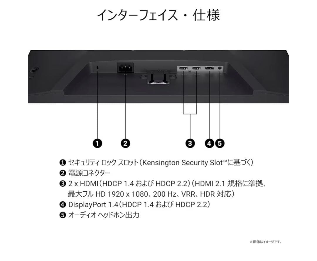 ゲーミングモニター Dell SE2425HG 23.8インチ＋スピーカー
