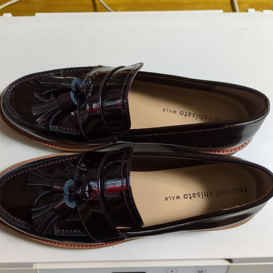 美品✨️ツモリチサト ウォーク タッセルローファー　エナメル　23.5