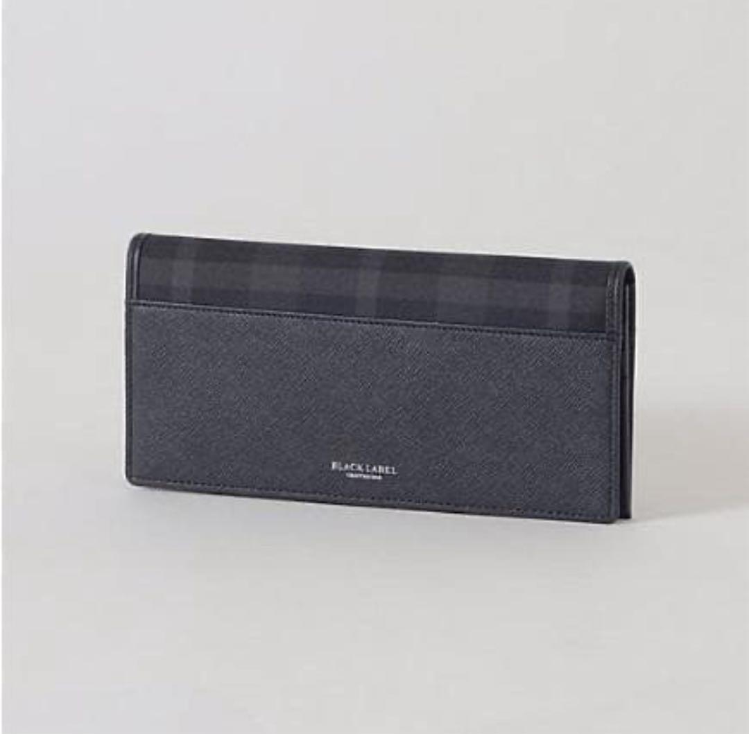 新品　BLACK LABEL 長財布 ブラックブラックレーベルクレストブリッジ