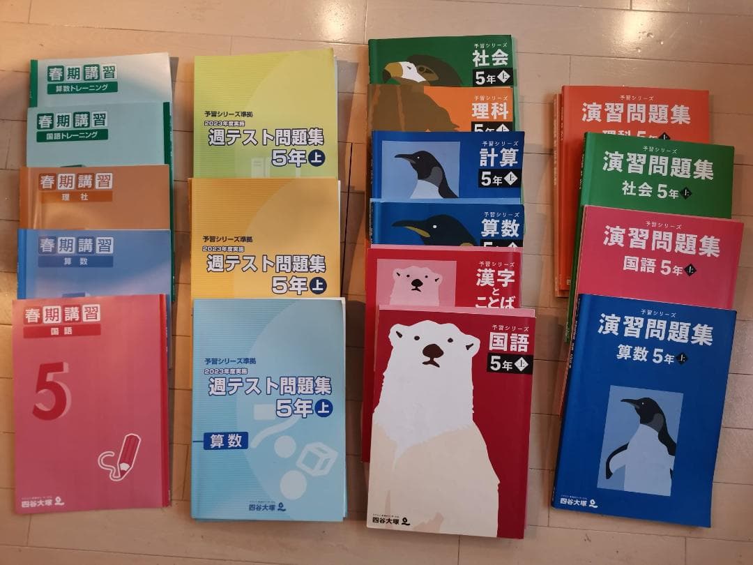 【purm.】四谷大塚　5年生　上下セット
