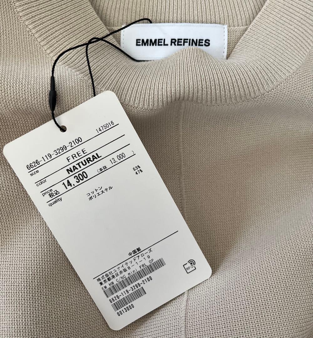 ◎新品タグ付◎エメルリファインズ◎クルーネック ミニ フレア ワンピース