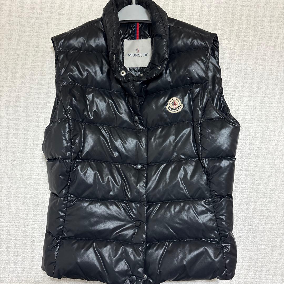 MONCLER ブラック ダウンベスト サイズ1