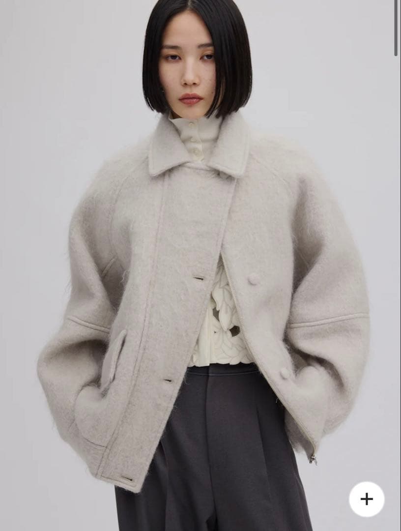 ジャケット・アウター UND MOHAIR SHAGGY FLIGHT JACKET