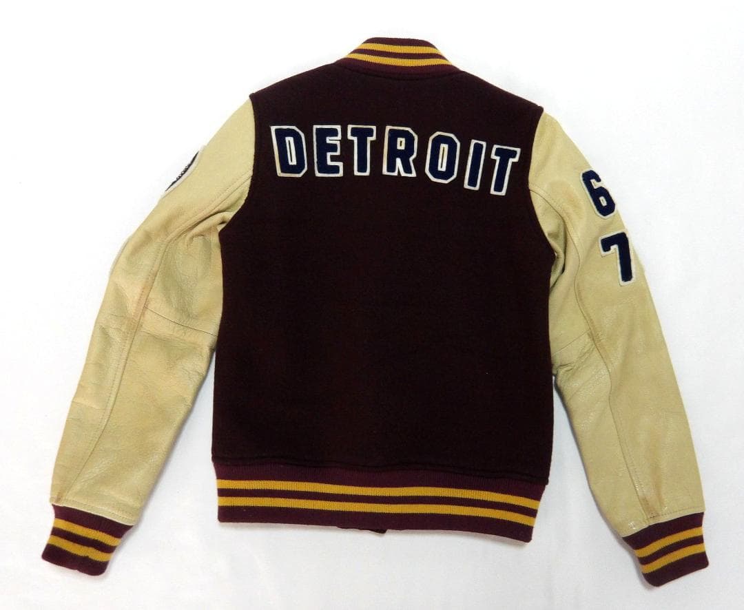 HYSTERIC GLAMOUR ヒステリックグラマー 袖革スタジャン フリー