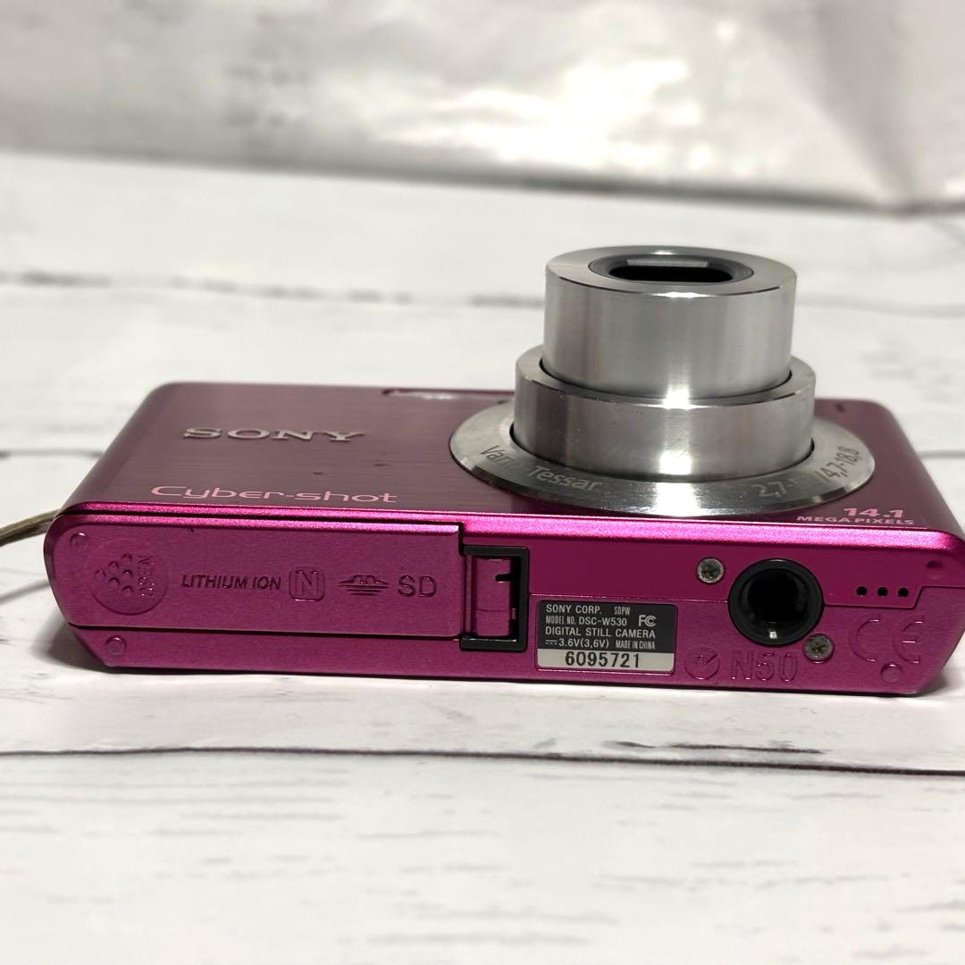 ソニー SONY Cyber-Shot DSC-W530 デジカメ ピンク