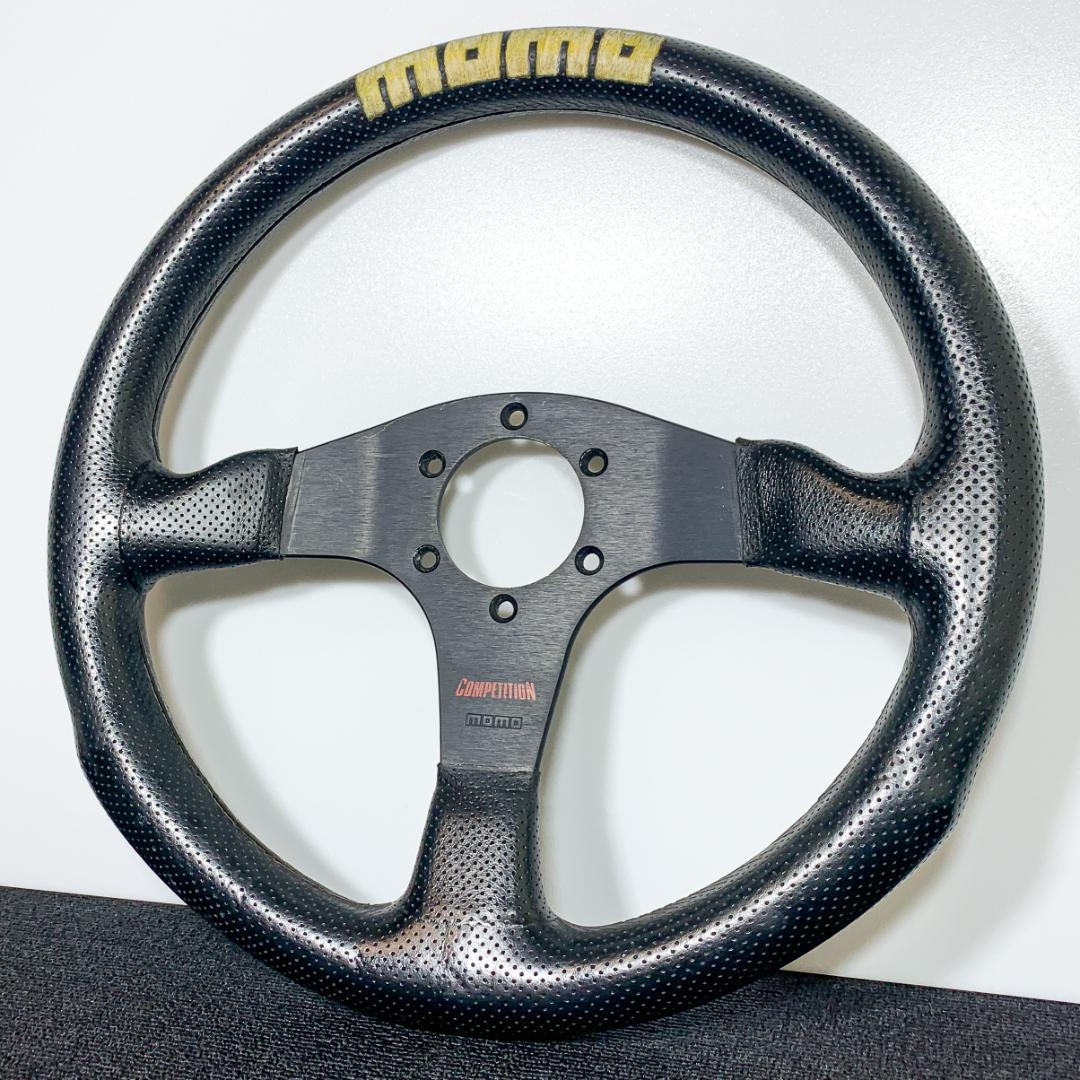 モモ コンペティション 34cm ステアリング 2000年製 レザー ネジ付
