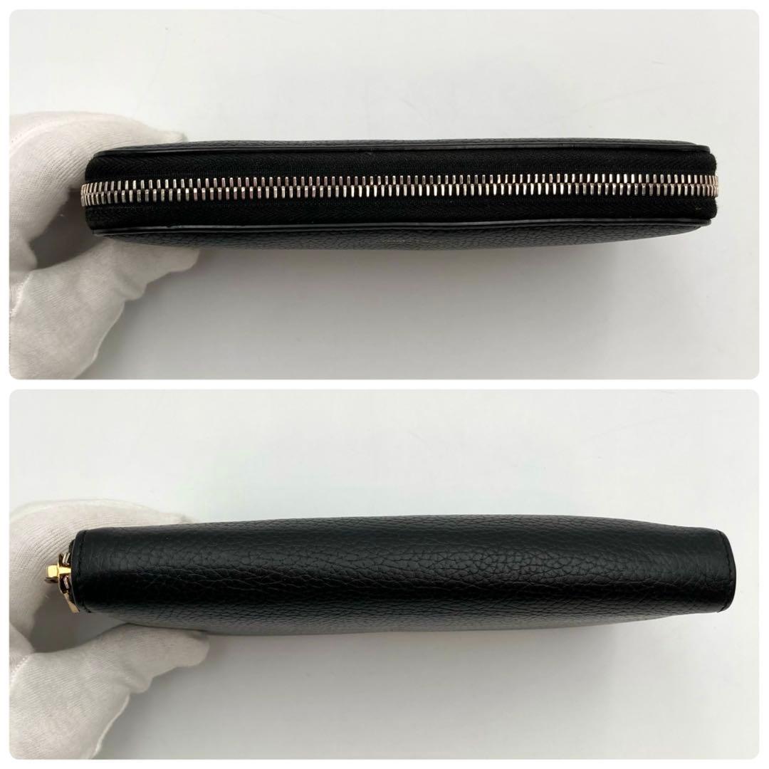 Seren✨ TOM FORD 長財布 ラウンドジップ 黒 レザー ロゴ