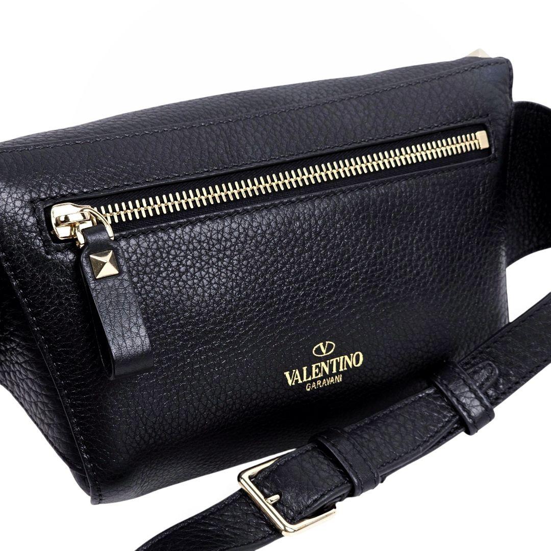 美品 ヴァレンティノ VALENTINO ロックスタッズ ボディバッグ