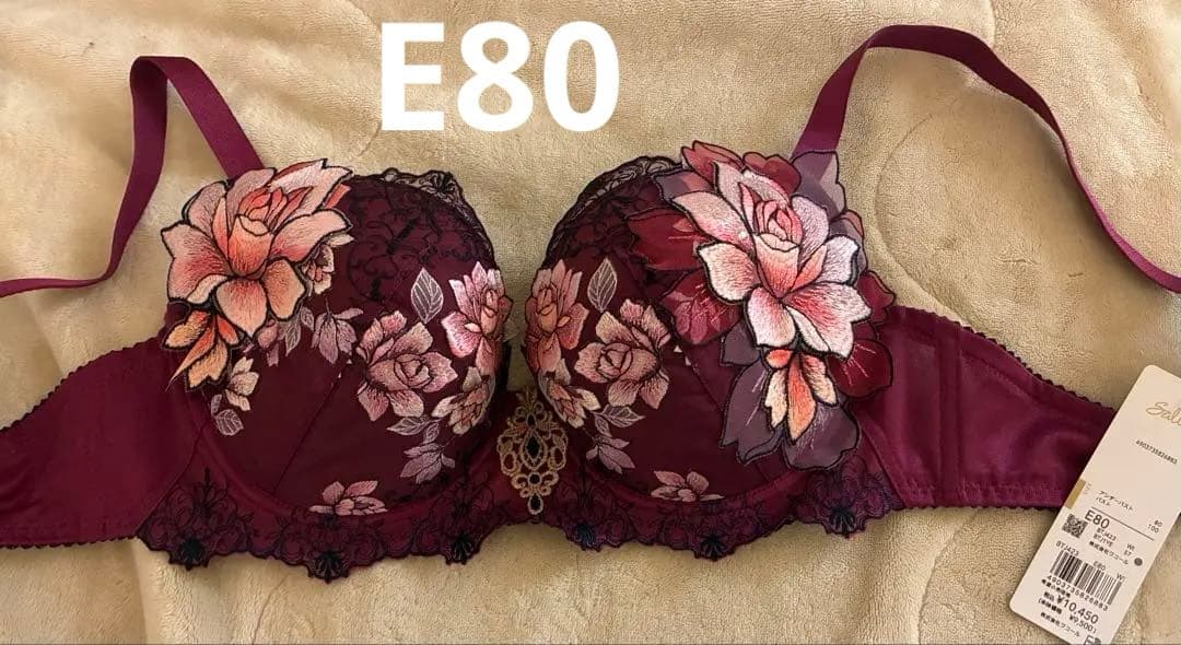 Salute 花柄刺繍 ブラジャー E80 新品未使用