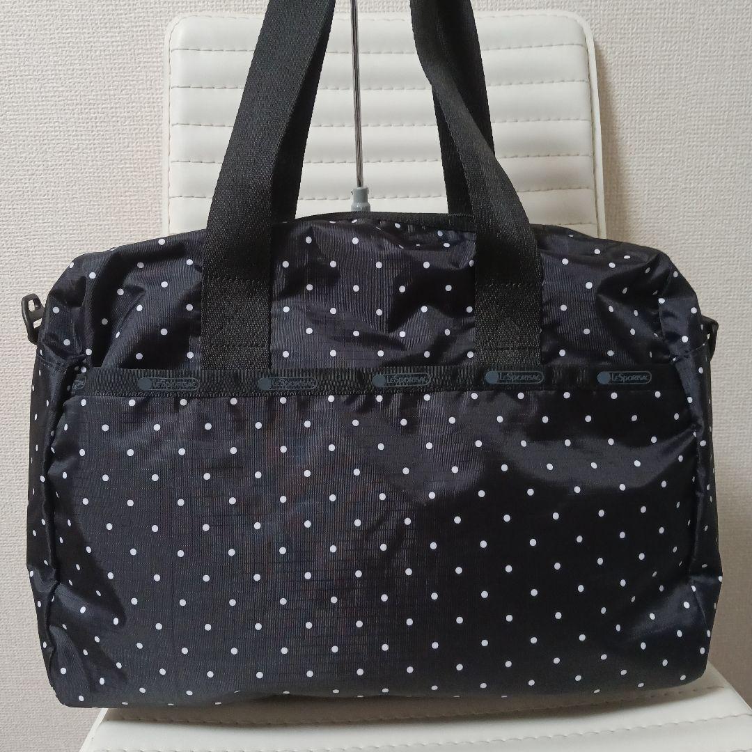 2022　レスポートサック　ボストンバッグ　ドット　ブラック　新品未使用