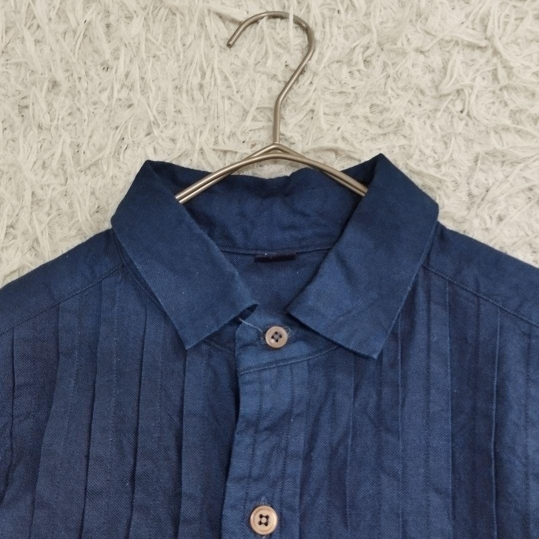 17272✨45R 現行 オックスフォードの908タックシャツ インディゴ