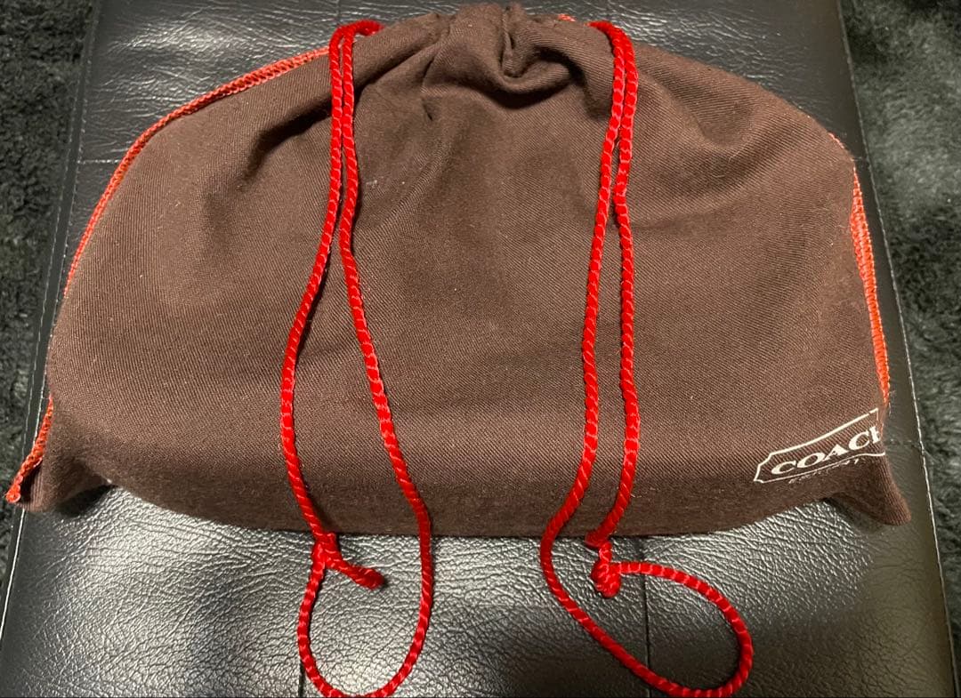 COACH 7027 シグネチャー ピンク×ブラウン リストレット ヴィンテージ