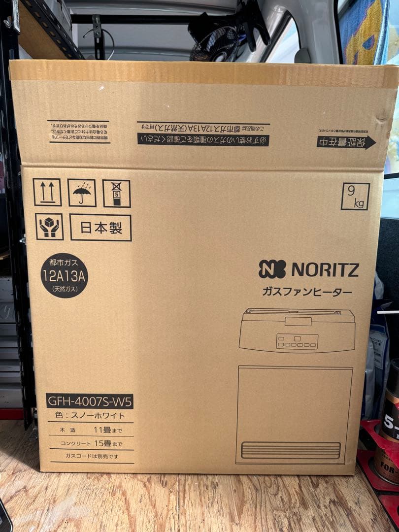 ノーリツ　ガスファンヒーター　新品未使用　都市ガス用