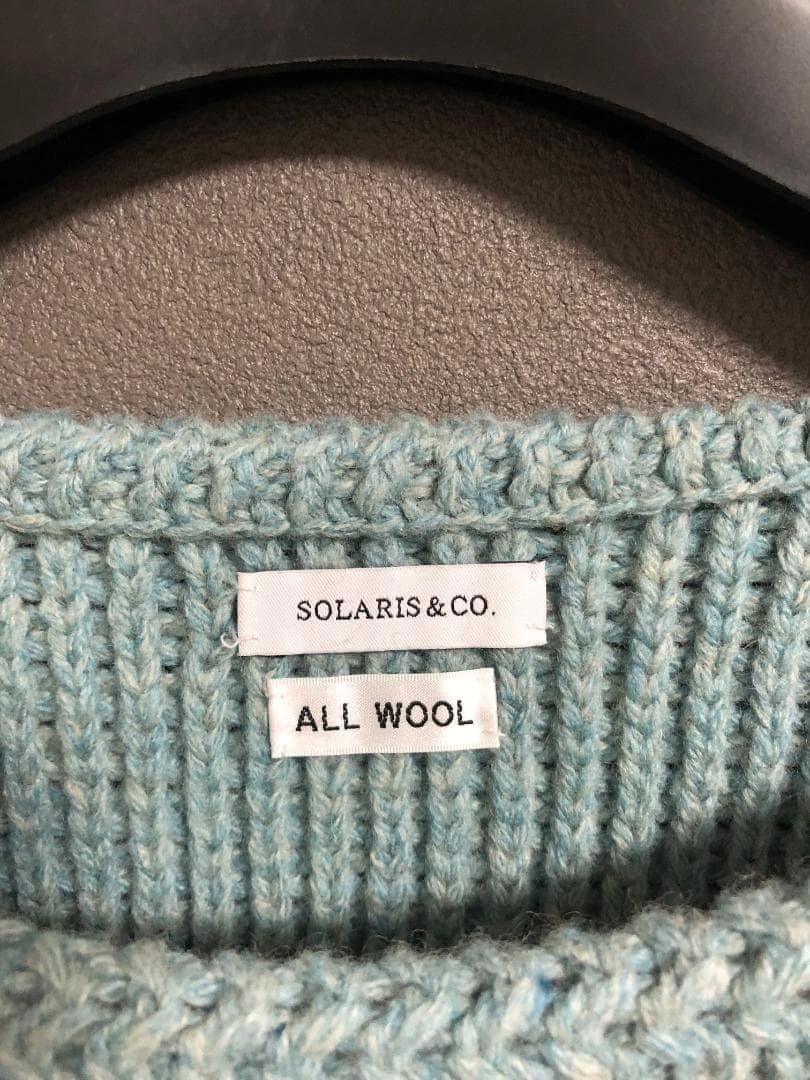 新品 SOLARIS&Co. CHUNKY BOAT NECK KNIT ニット
