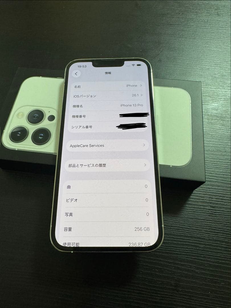 Apple iPhone 13 Pro 256GBバッテリー残量100%シルバー