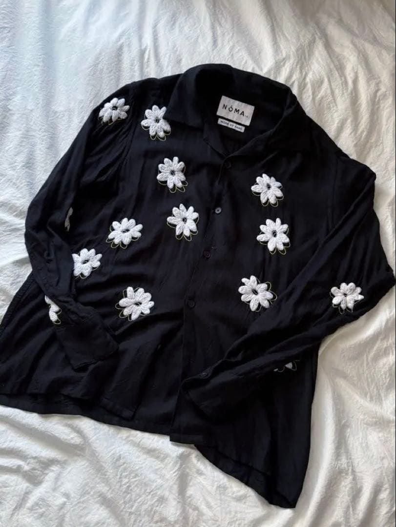 トップス NOMA t.d. Floral Hand Embroidery Shirt