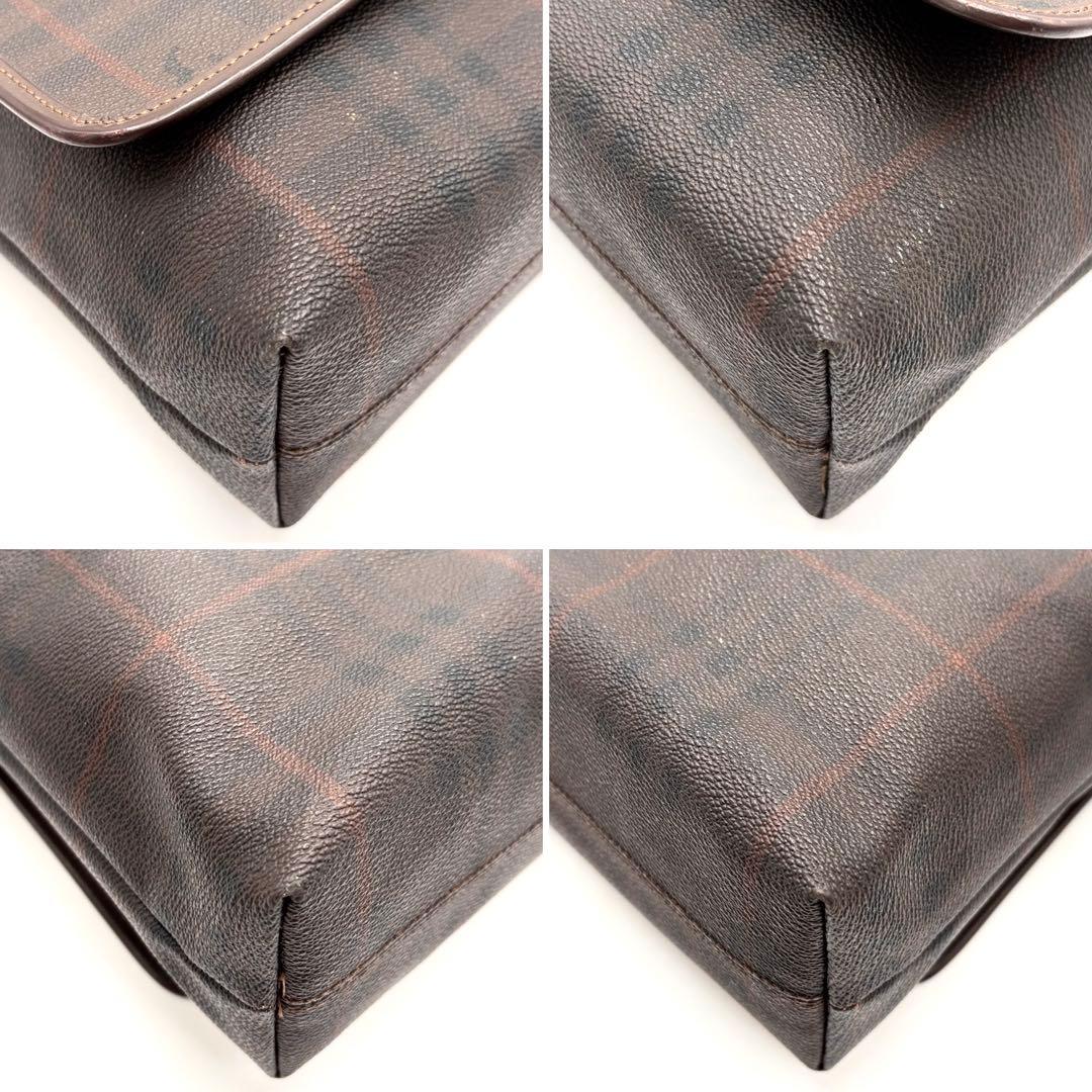 【極美品】バーバリー ショルダーバッグ メッセンジャー ノバチェック ホースロゴ