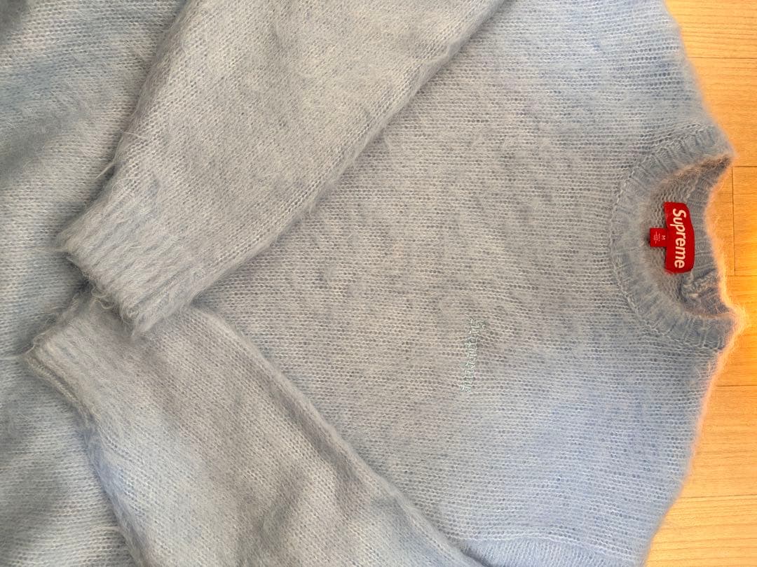 Supreme ライトブルー クルーネックセーター M