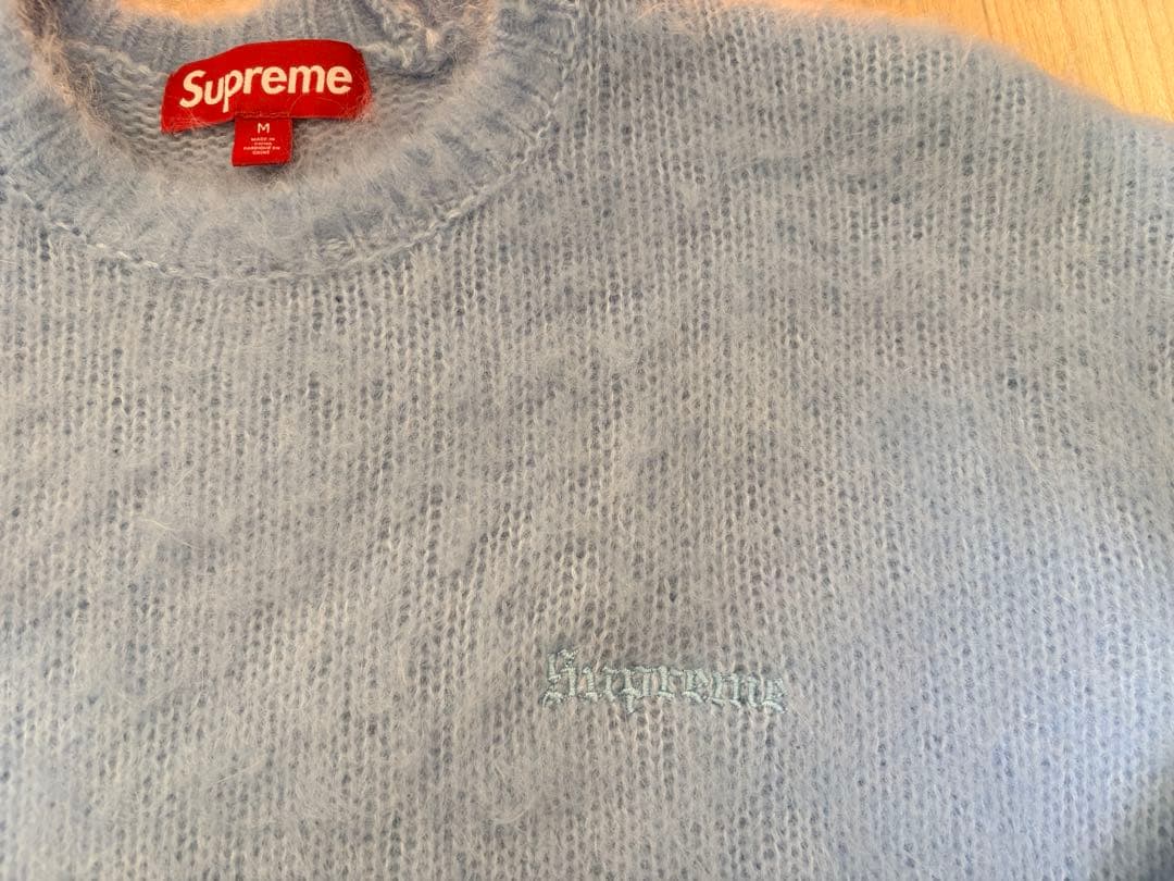 Supreme ライトブルー クルーネックセーター M