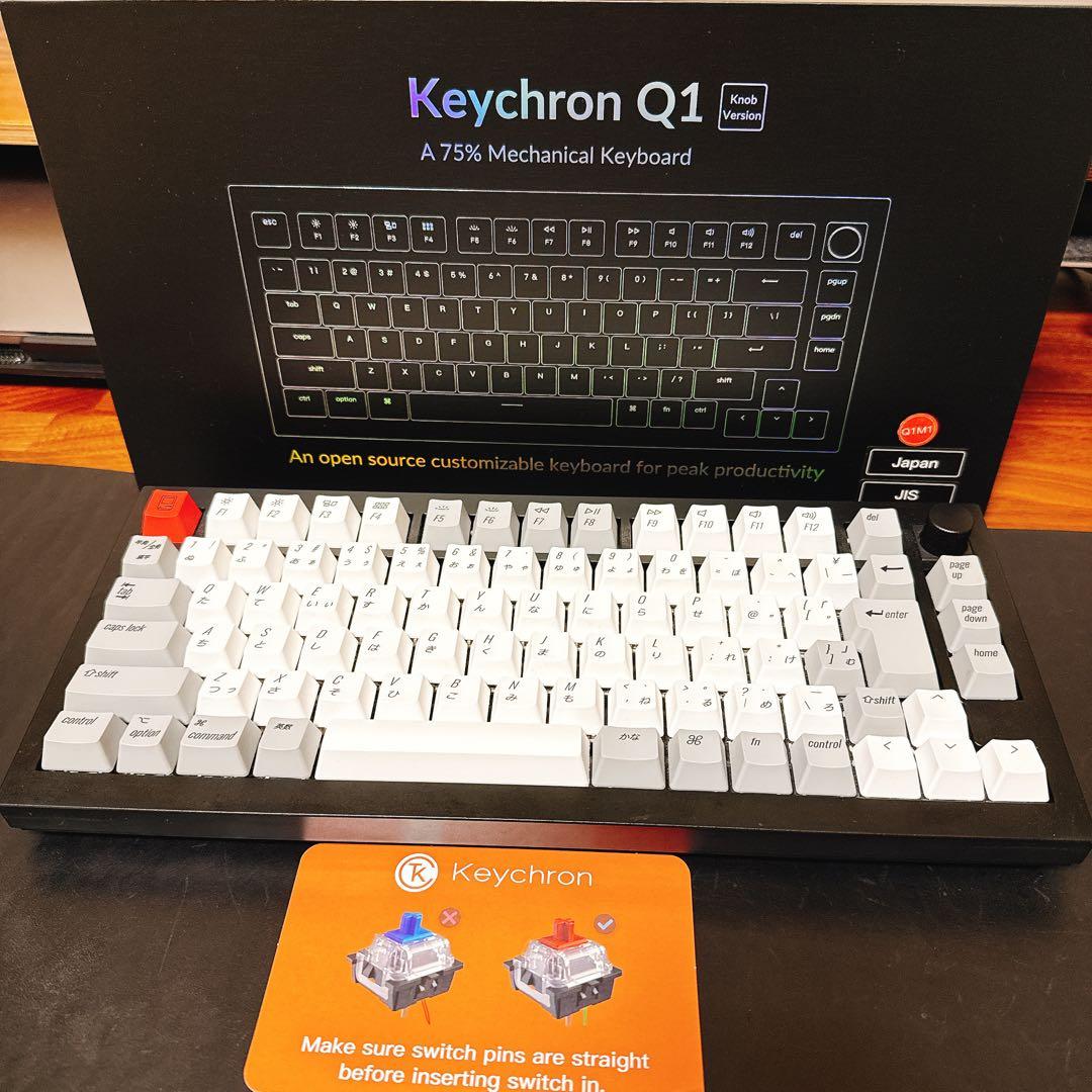 Keychron Q1 QMKカスタムメカニカルキーボード（日本JIS、赤軸）
