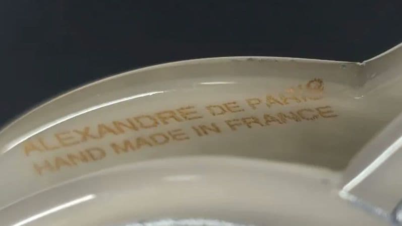 ALEXANDRE DE PARIS　豪華キラキラ　オフホワイトクリップ　L