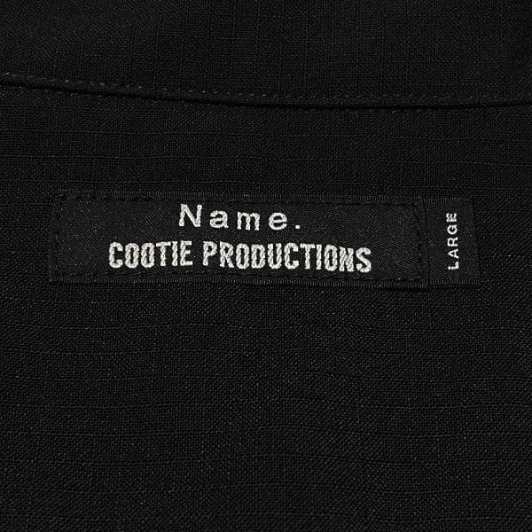 希少美品 COOTIE × Name. リップストップ ワークシャツ ブラックL