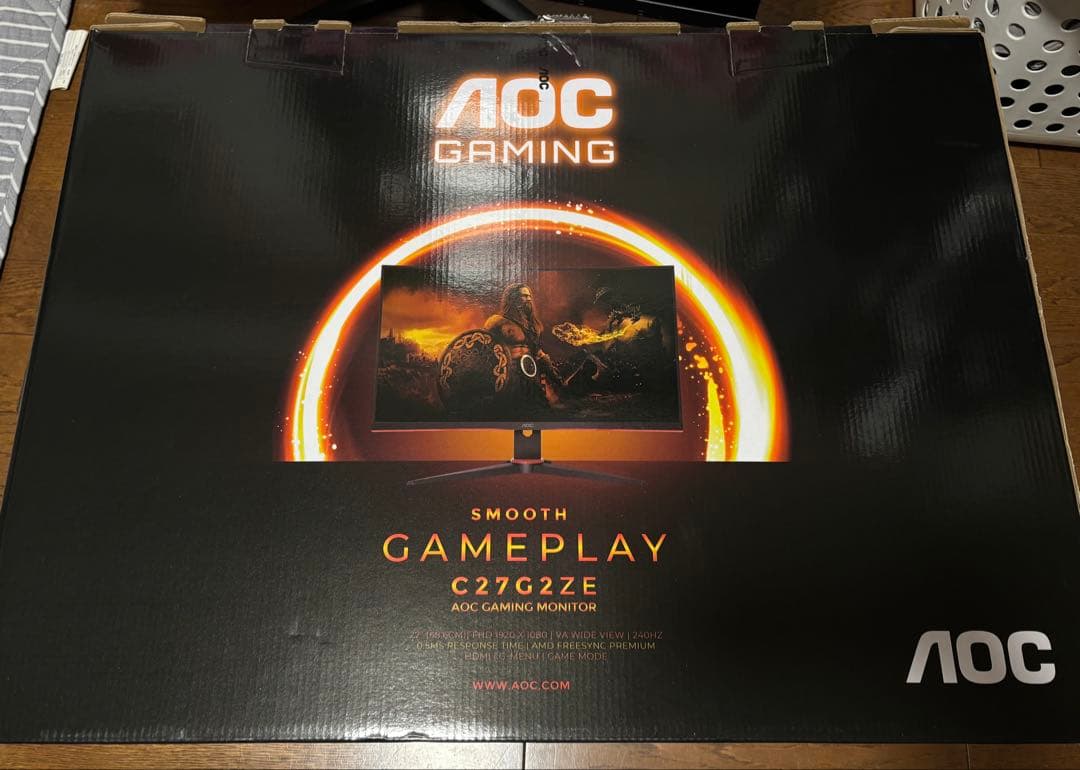 AOC 27インチ240Hz 曲面ゲーミングモニター 本体　C27G2ZE27
