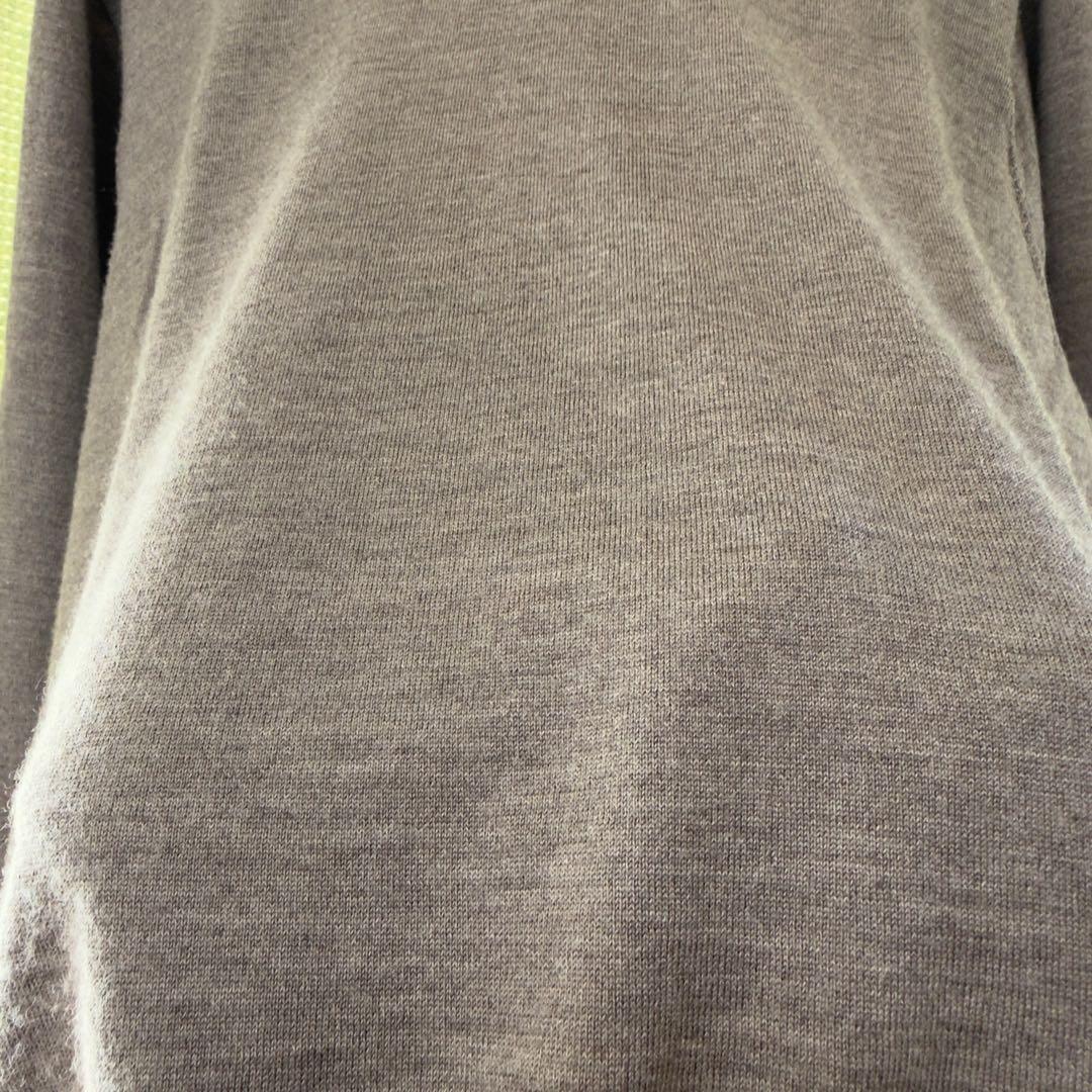 1/18まで限定価格 W/Si/Ca 18G V Neck Knit S