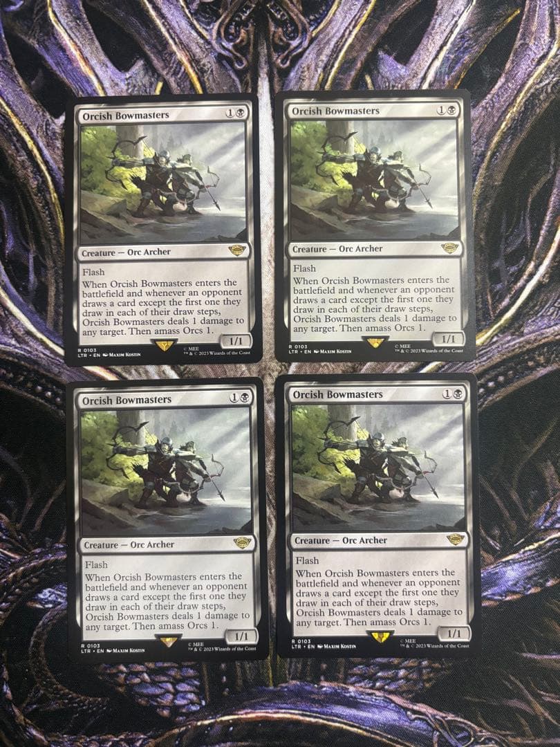 【最安値】MTG　LTR　オークの弓使い　英語版　4枚