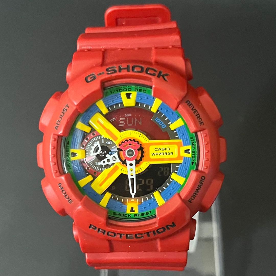 【美品/激レア】CASIO G-SHOCK GA-110FC-1AJF レッド