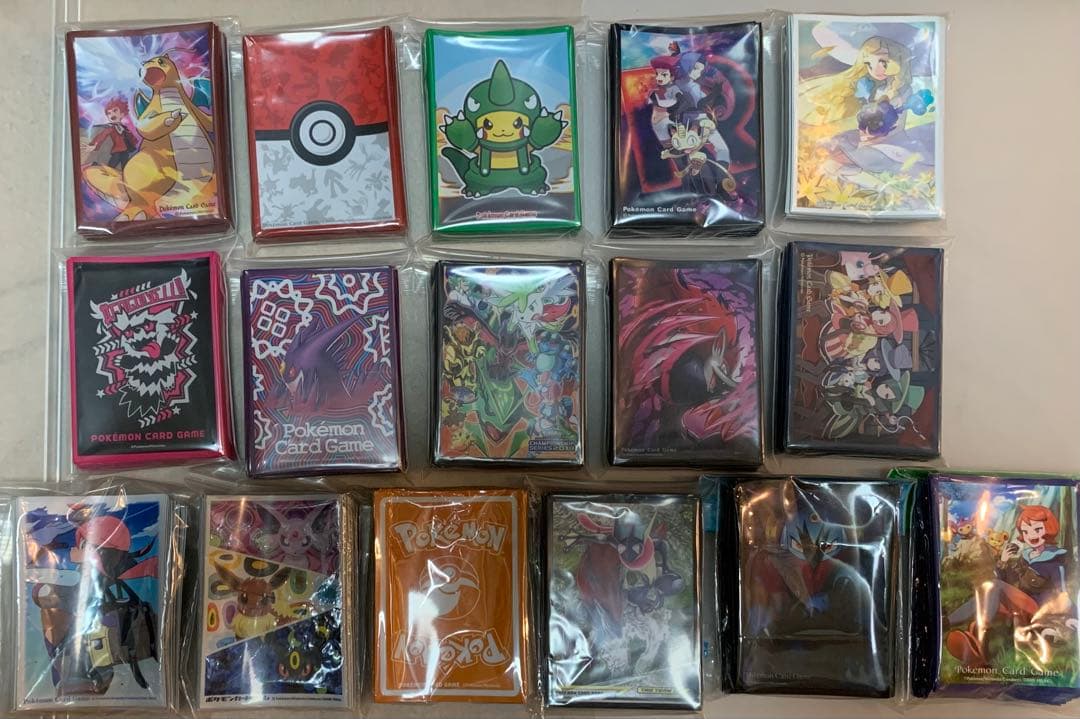 ポケモンカード　ポケカ　デッキシールド　リーリエ　ロケット団　など16種セット